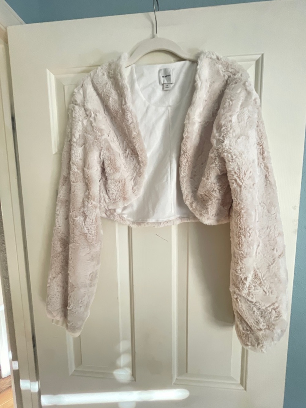 Maeve cream bolero shrug medium